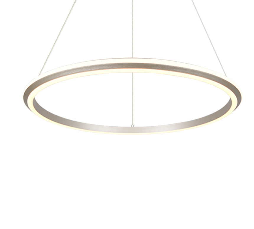 Lámpara de techo colgante Trio Amador LED níquel mate 150cm 331019107