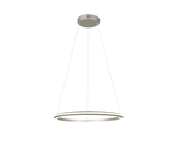 Lámpara de techo colgante Trio Amador LED níquel mate 150cm 331019107