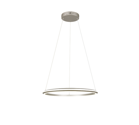 Lámpara de techo colgante Trio Amador LED níquel mate 150cm 331019107