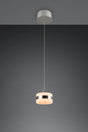 Lámpara de techo colgante Trio Dios LED níquel mate 150cm 331410107