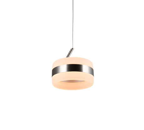 Lámpara de techo colgante Trio Dios LED níquel mate 150cm 331410107