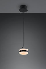 Lámpara de techo colgante Trio Dios LED negro mate 150cm 331410132