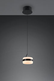 Lámpara de techo colgante Trio Dios LED negro mate 150cm 331410132