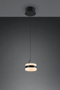 Lámpara de techo colgante Trio Dios LED negro mate 150cm 331410132