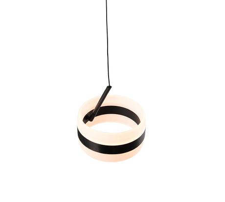 Lámpara de techo colgante Trio Dios LED negro mate 150cm 331410132