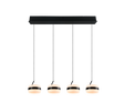 Lámpara de techo colgante Trio Dios LED negro mate 150cm 331410432