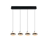 Lámpara de techo colgante Trio Dios LED negro mate 150cm 331410432