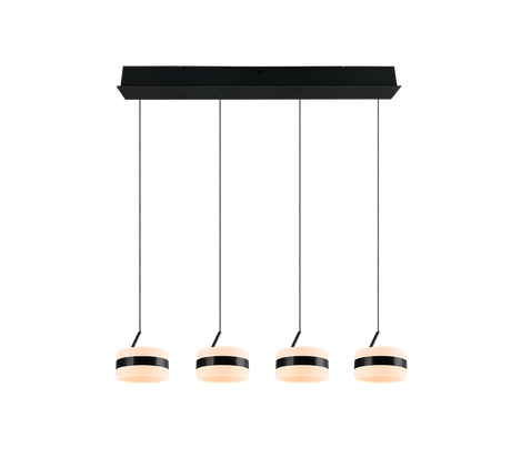 Lámpara de techo colgante Trio Dios LED negro mate 150cm 331410432