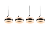 Lámpara de techo colgante Trio Dios LED negro mate 150cm 331410432