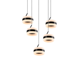 Lámpara de techo colgante Trio Dios LED negro mate 150cm 331430532