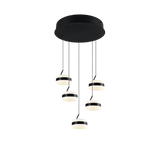Lámpara de techo colgante Trio Dios LED negro mate 150cm 331430532