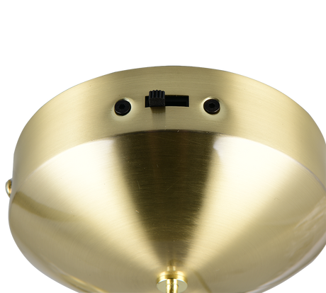 Lámpara de techo colgante Trio Melita LED latón mate 150cm 331510108