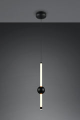 Lámpara de techo colgante Trio Melita LED negro mate 150cm 331510132