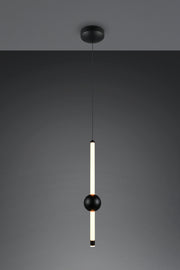 Lámpara de techo colgante Trio Melita LED negro mate 150cm 331510132