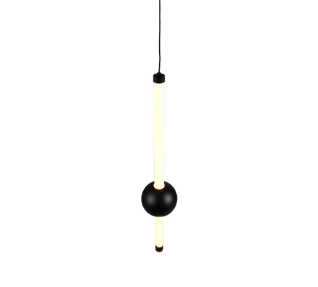 Lámpara de techo colgante Trio Melita LED negro mate 150cm 331510132