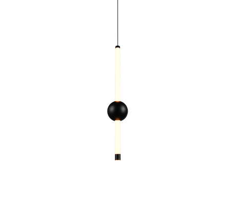 Lámpara de techo colgante Trio Melita LED negro mate 150cm 331510132