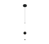 Lámpara de techo colgante Trio Melita LED negro mate 150cm 331510132