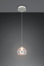 Lámpara de techo colgante Trio Flynt LED cromo 150cm 331610106