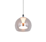 Lámpara de techo colgante Trio Flynt LED cromo 150cm 331610106