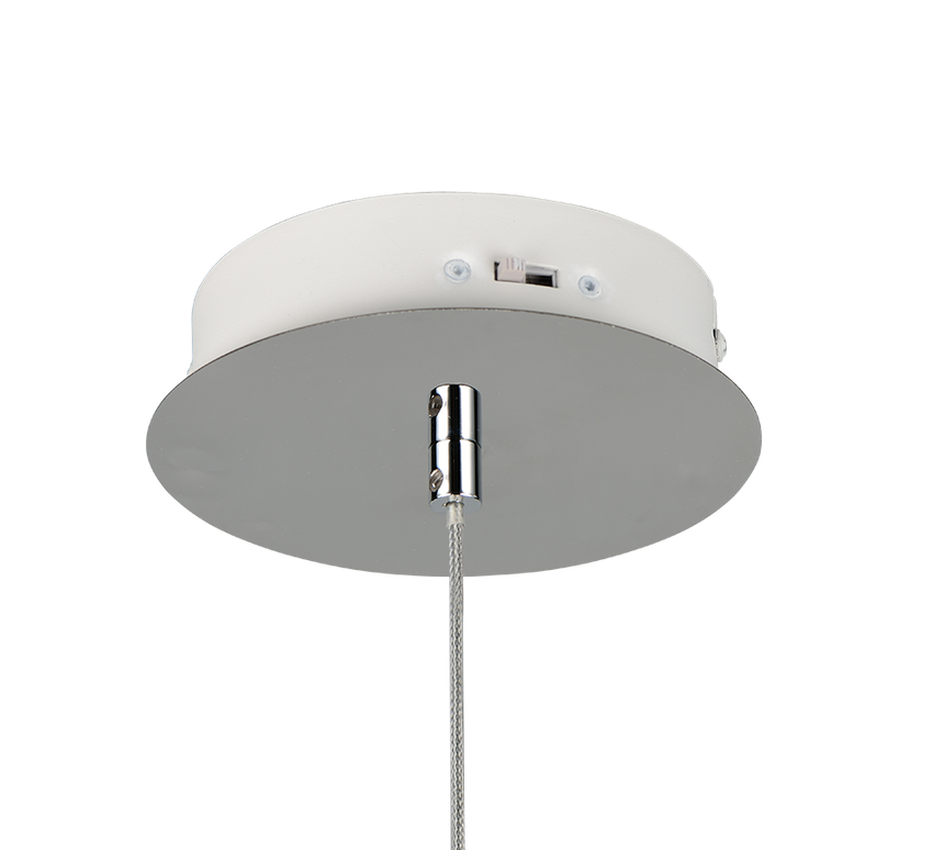 Lámpara de techo colgante Trio Flynt LED cromo 150cm 331610106
