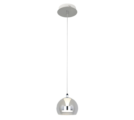 Lámpara de techo colgante Trio Flynt LED cromo 150cm 331610106