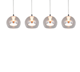 Lámpara de techo colgante Trio Flynt LED cromo 150cm 331610406