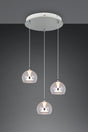 Lámpara de techo colgante Trio Flynt LED cromo 150cm 331630306