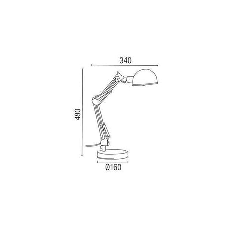 Faro Baobab 51910 Baobab, Flexo extensible de bajo consumo Gris