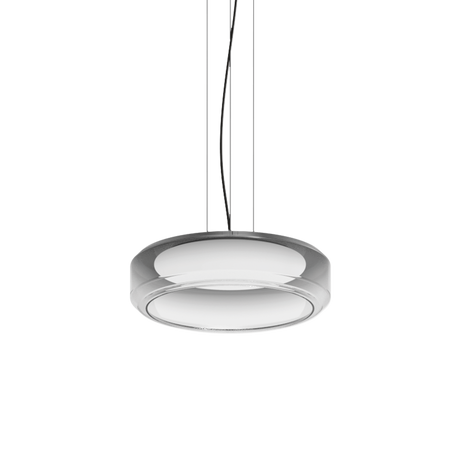 Lámpara colgante Ideal Lux Topico fumé cristal LED 28W Ø45cm 333045