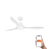 Ventilador de techo con luz Faro Polaris L LED blanco Ø132cm 33346WT