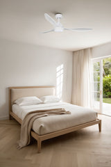 Ventilador de techo con luz Faro Polaris L LED blanco Ø132cm 33346WT