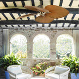 Ventilador de techo sin luz Faro Cuba oro viejo Ø132cm 4 palas 33352B — ambiente