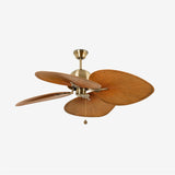 Faro CUBA L Ventilador sin luz acero y palas de abs 33352B