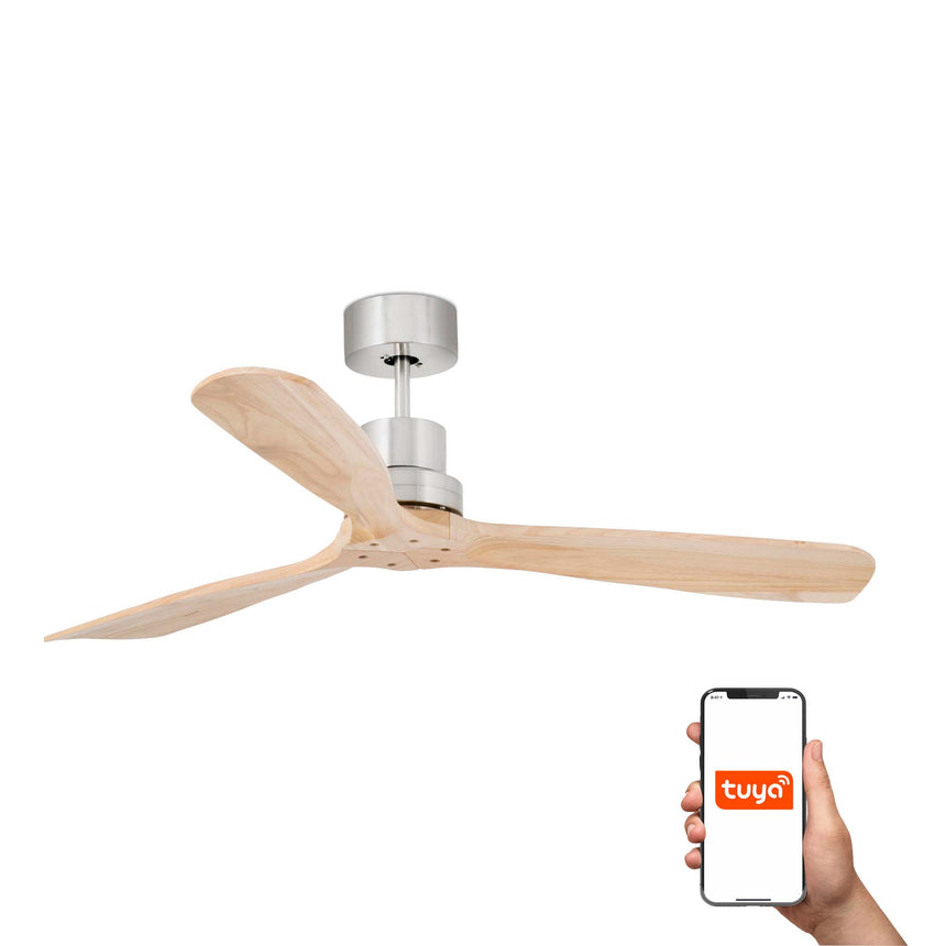 Ventilador de techo Faro Lantau L pino 3 palas motor DC Ø132cm 33373DCWT
