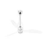 Ventilador de techo con luz Faro Eterfan M LED transparente 3 palas motor DC 3000K Ø128cm 33381-9