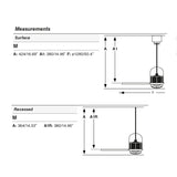 Ventilador de techo con luz Faro Deco Fan M LED nogal 3 palas motor DC 3000K Ø128cm 33395DWT1N