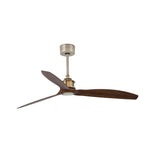 Ventilador de techo Faro Just Fan M nogal 3 palas motor DC Ø128cm 33398