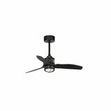 Faro Just Fan XS Ventilador sin luz cuerpo acero, difusor cristal