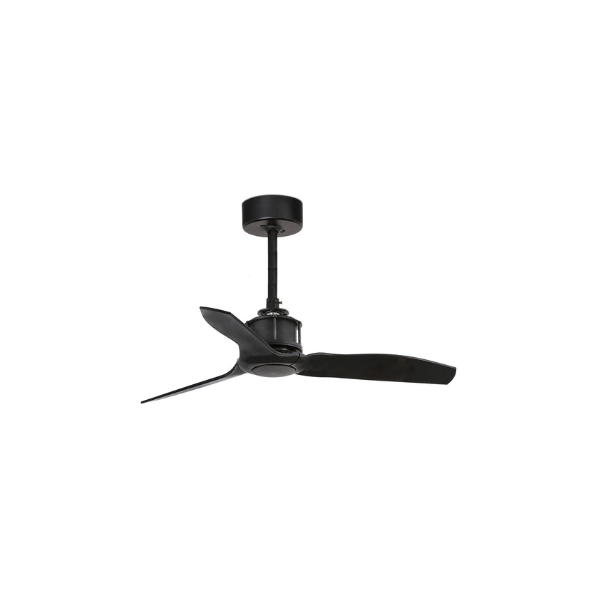 Ventilador de techo Faro Just Fan S negro mate 3 palas motor DC Ø81cm 33424WT