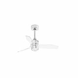 Faro Just Fan XS LED Ventilador sin luz cuerpo acero difusor cristal