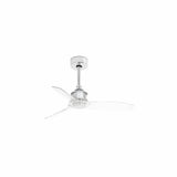 Faro JUST FAN XS Ventilador sin luz cuerpo acero palas transparentes