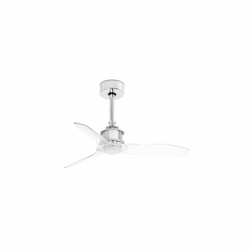Faro JUST FAN XS Ventilador sin luz cuerpo acero palas transparentes