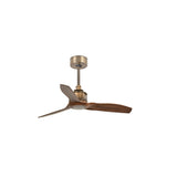Ventilador de techo Faro Just Fan S nogal 3 palas motor DC Ø81cm 33428WT