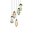 Lámpara de techo colgante Trio Minerva LED multicolor 200cm 334330517