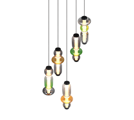 Lámpara de techo colgante Trio Minerva LED multicolor 200cm 334330517