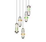Lámpara de techo colgante Trio Minerva LED multicolor 200cm 334330517