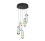 Lámpara de techo colgante Trio Minerva LED multicolor 200cm 334330517