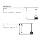 Ventilador de techo con luz Faro Weaver M LED nogal 3 palas motor DC 3000K Ø128cm 334351N