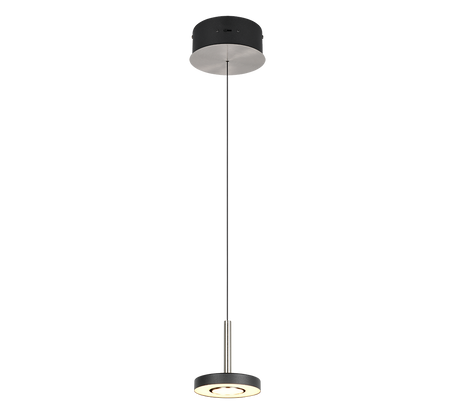 Lámpara colgante Guano Trio níquel mate 334410107