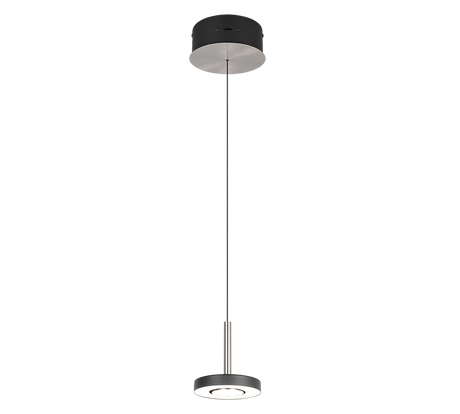 Lámpara colgante Trio Guano níquel mate Ø15,5cm 60W 334410107